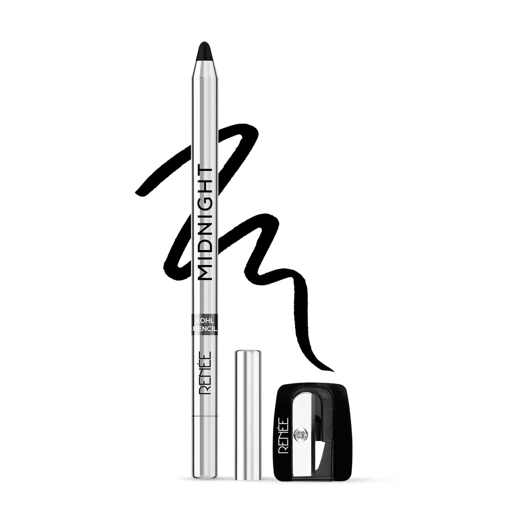 Renee Midnight Kohl Pencil – Intense Black, Long-Lasting, Smudge-Proof Perfection Renee Midnight Kohl Pencil – Intense Black, Long-Lasting, Smudge-Proof Perfection