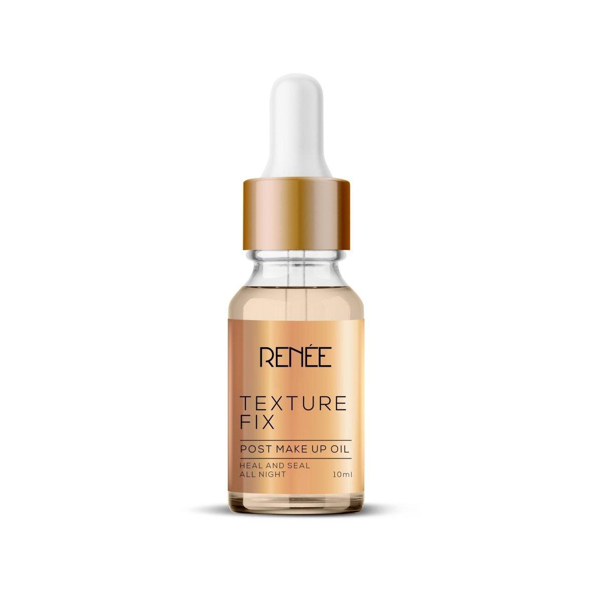Buy RENEE Texture Fix Post Makeup Oil Online – Nourishing, Lightweight Makeup Remover Oil RENEE Texture Fix Post Makeup Oil – For Effortless Makeup Removal & Silky Smooth Skin!