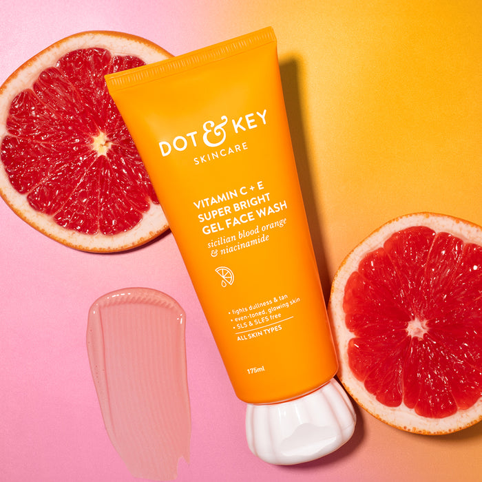 Dot & Key Vitamin C + E Gel Face Wash – Brighten, Cleanse & Glow Naturally! Dot & Key Vitamin C + E Gel Face Wash – Brighten, Cleanse & Glow Naturally!