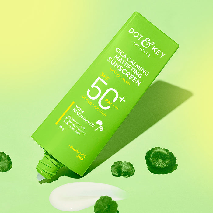 Dot & Key Cica + Niacinamide Matte Sunscreen SPF 50+ PA++++ – Soothe, Protect & Control Shine! Dot & Key Cica + Niacinamide Matte Sunscreen SPF 50+ PA++++ – Soothe, Protect & Control Shine!
